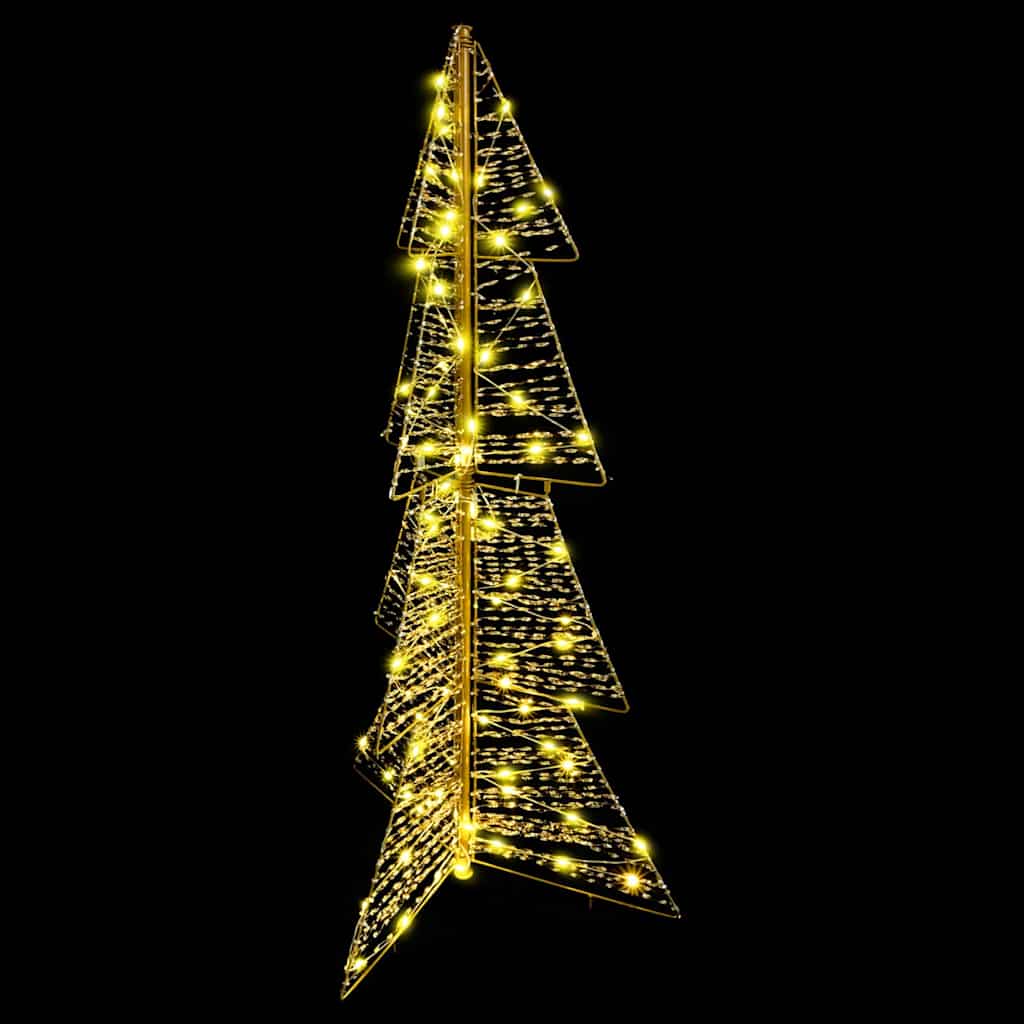 Juletræ med 100 LED'er Varm hvid 120 cm PET