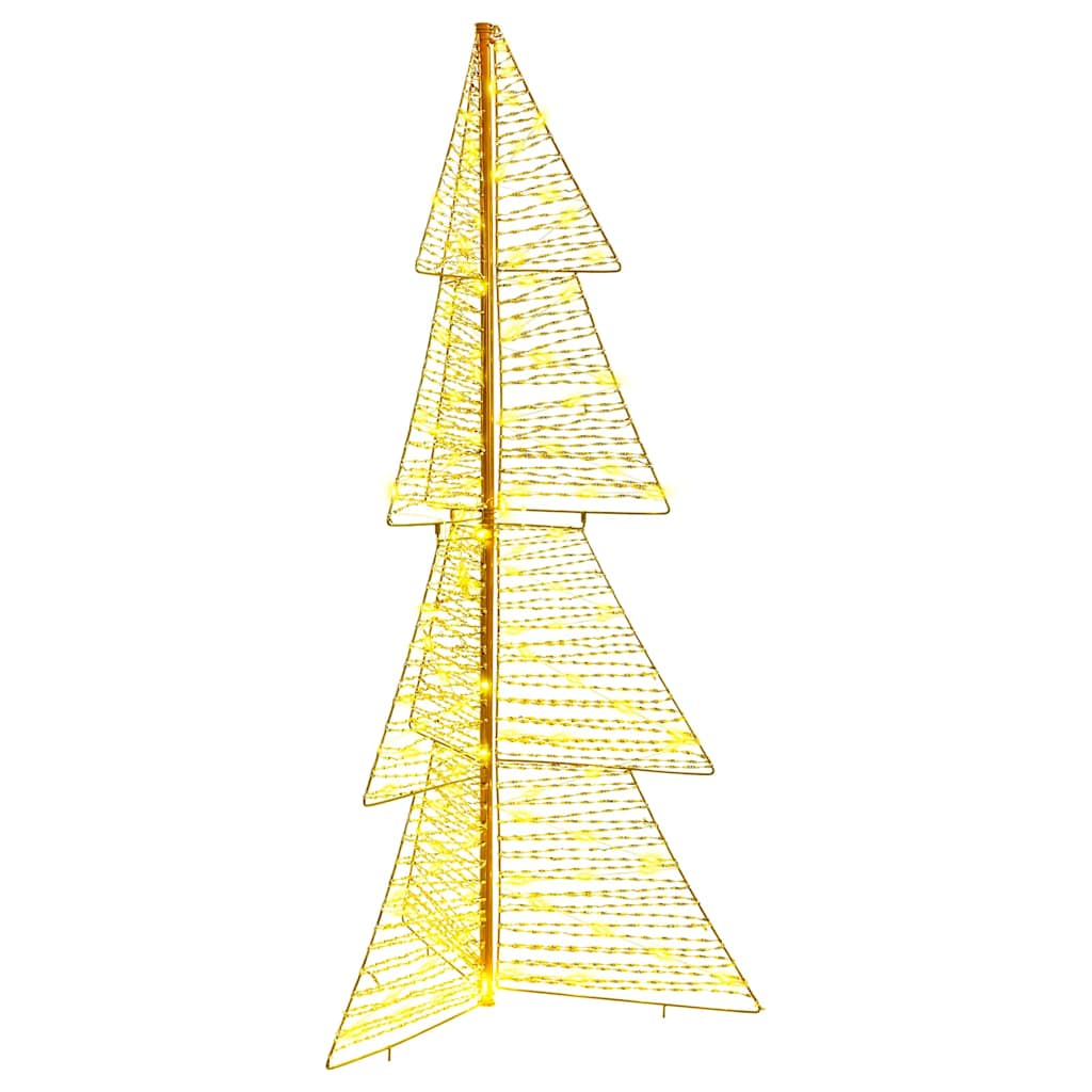 Juletræ med 160 LED'er Varm hvid 150 cm PET