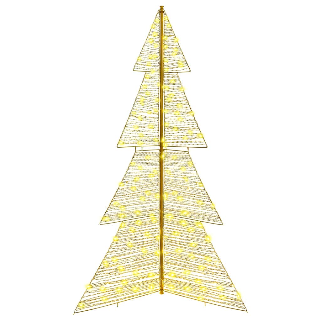 Juletræ med 240 LED'er Varm hvid 180 cm PET