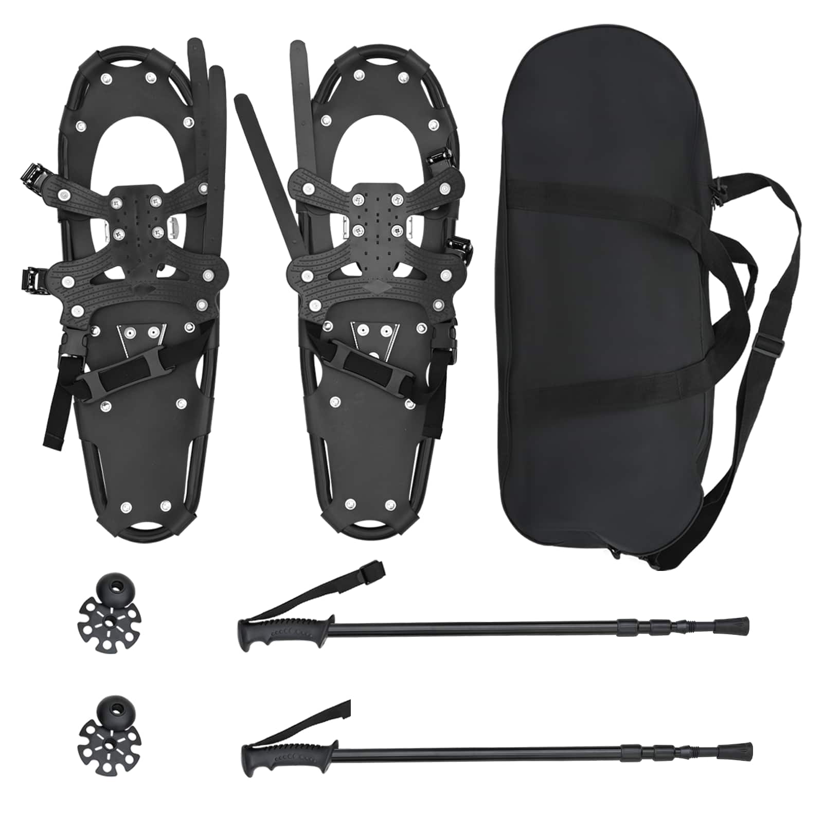 3 I 1 sneesko med vandrestave Sort 63,5 x 21 cm billede