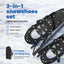 3 I 1 sneesko med vandrestave Sort 78,5 x 22 cm