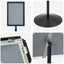 Pedestal Plakatstand Sølv a3 PVC og Stål