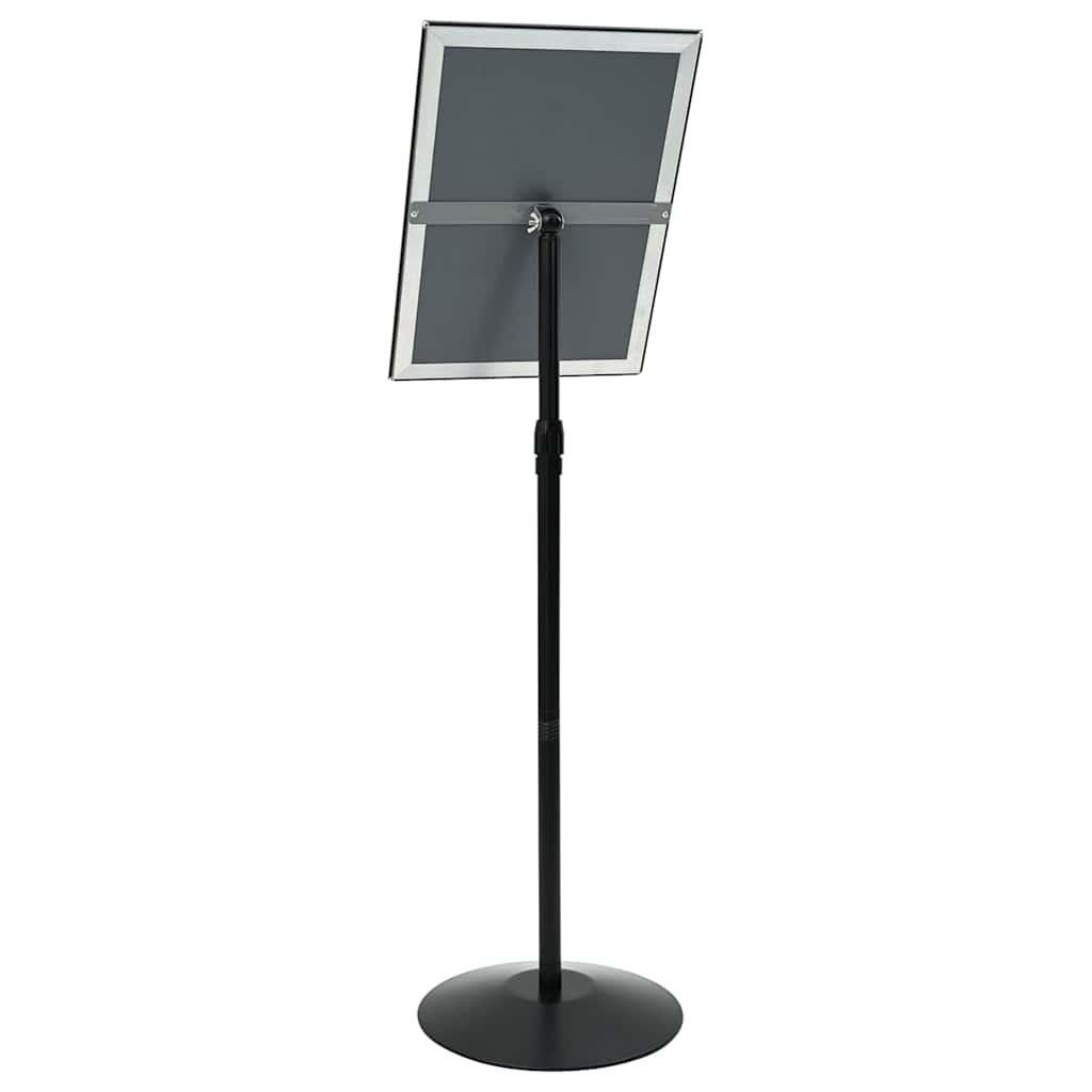 Pedestal Plakatstand Sølv a3 PVC og Stål