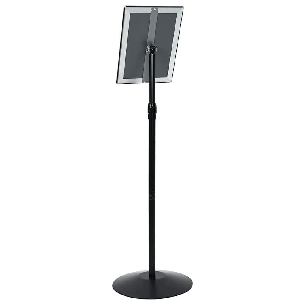 Pedestal Plakatstand Sølv a4 PVC og Stål