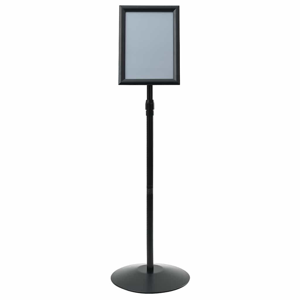 Pedestal Plakatstand Sølv a4 PVC og Stål