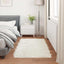 Fuskobbel lammeskindstæppe TAFALLA Hvid 60 x 110 cm Polyester