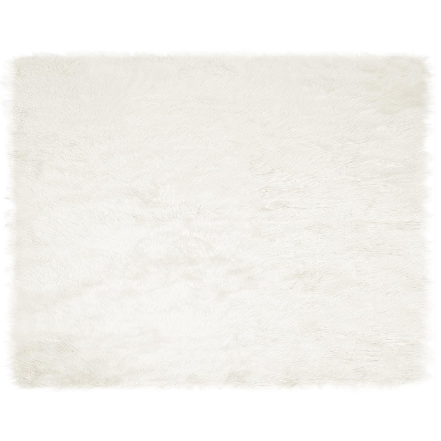 Fuskobbel lammeskindstæppe TAFALLA Hvid 200 x 280 cm Polyester