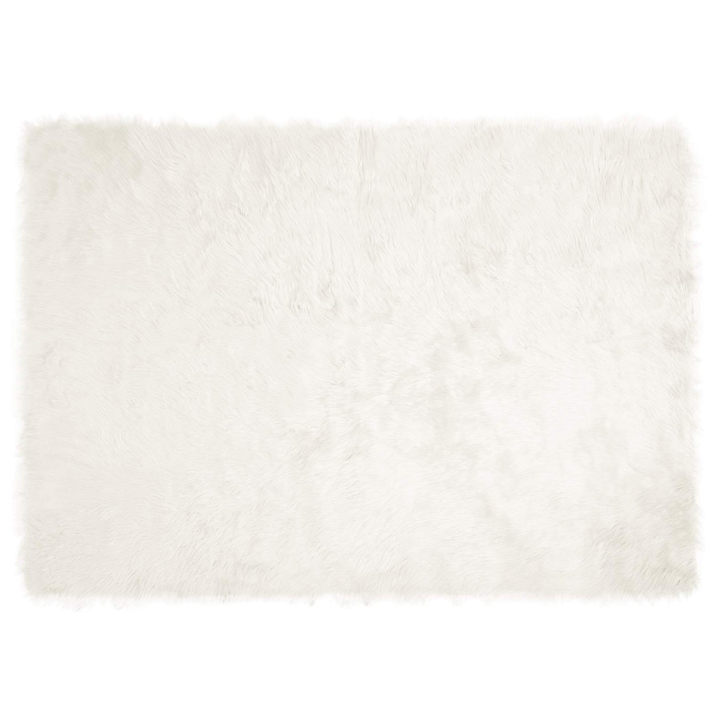 Fuskobbel lammeskindstæppe TAFALLA Hvid 240 x 340 cm Polyester