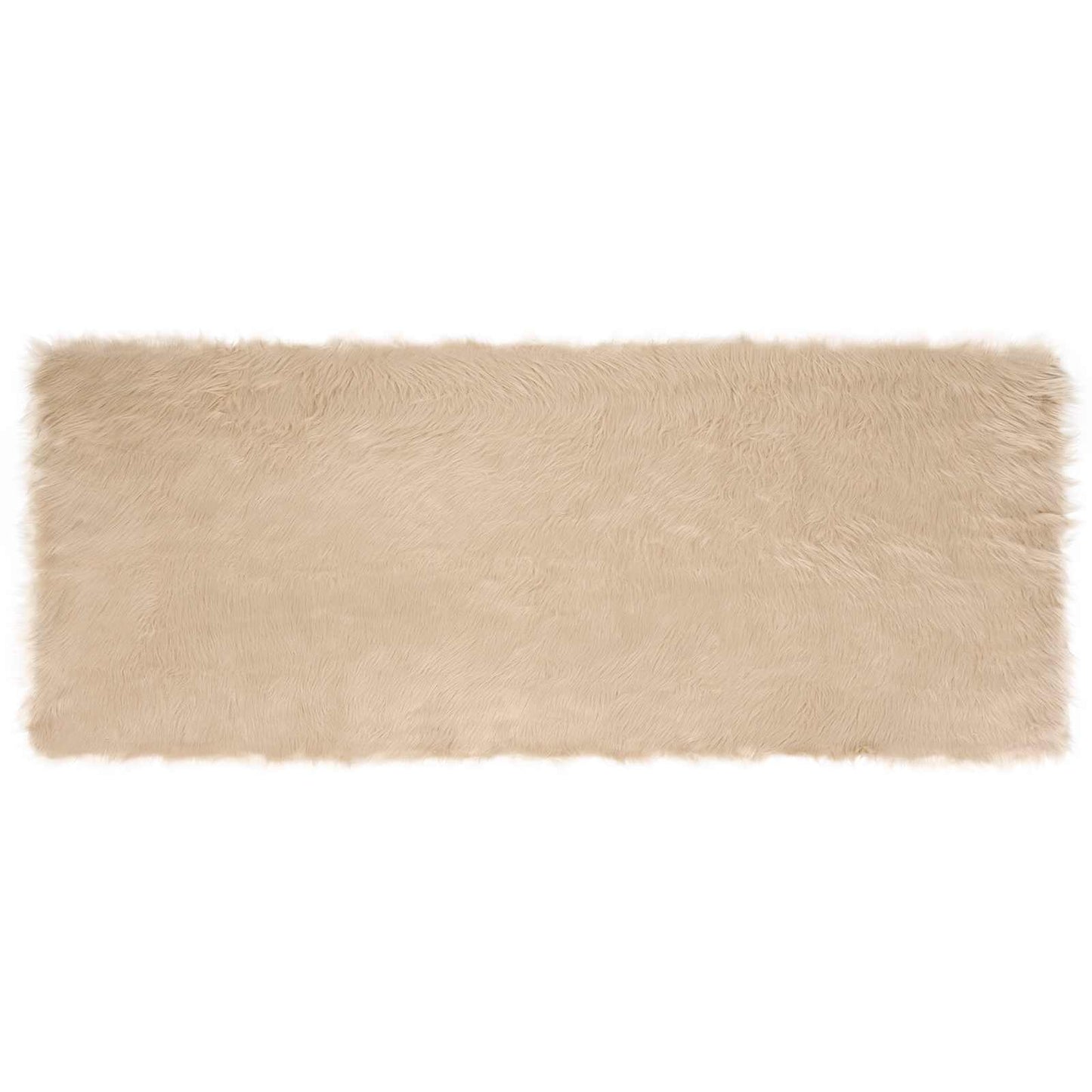 Fuskobbel lammeskindstæppe TAFALLA Beige 80 x 200 cm Polyester