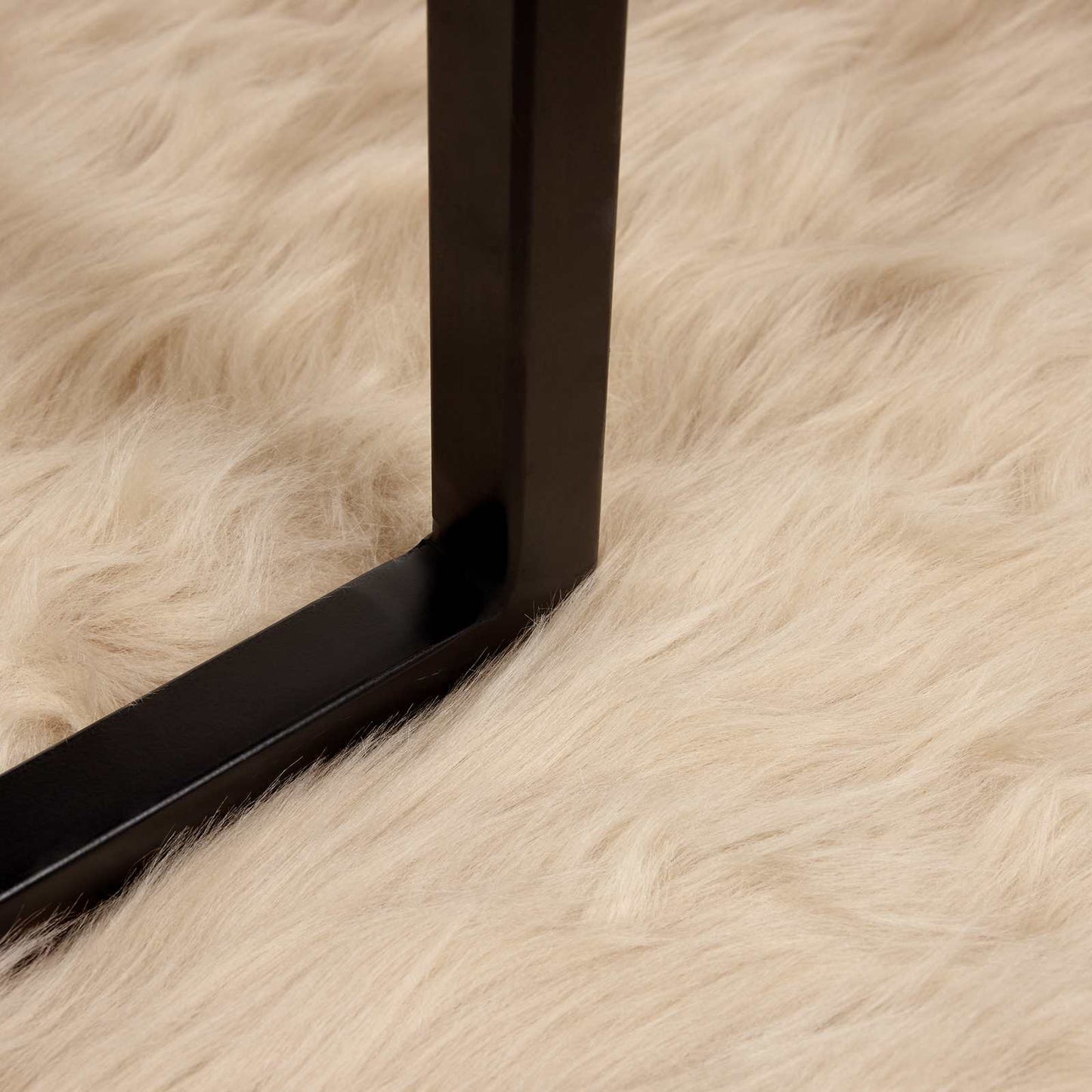 Fuskobbel lammeskindstæppe TAFALLA Beige 240 x 340 cm Polyester