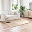 Fuskobbel lammeskindstæppe TAFALLA Beige 120 x 120 cm Polyester