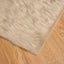 Fuskobbel lammeskindstæppe TAFALLA Beige 200 x 200 cm Polyester