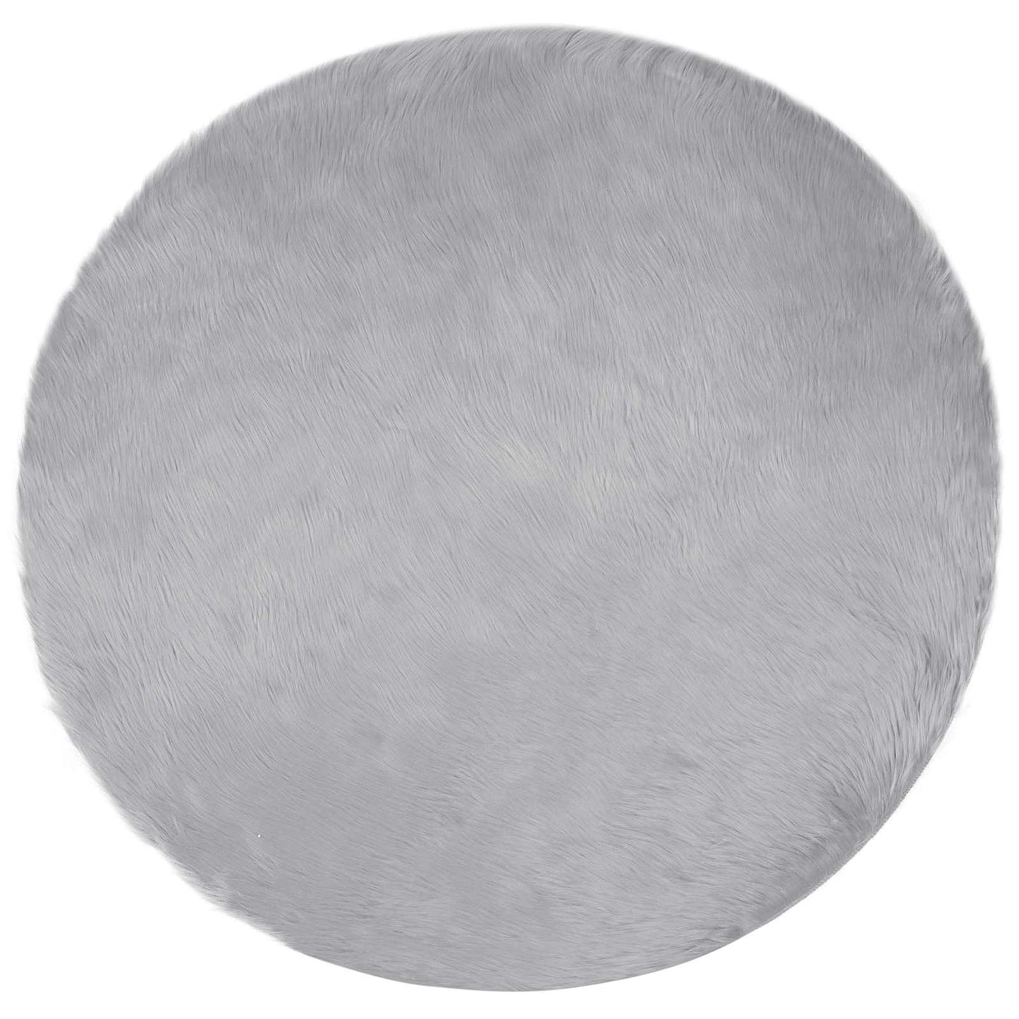 Fuskobbel lammeskindstæppe TAFALLA Grå Ø 160 cm Polyester