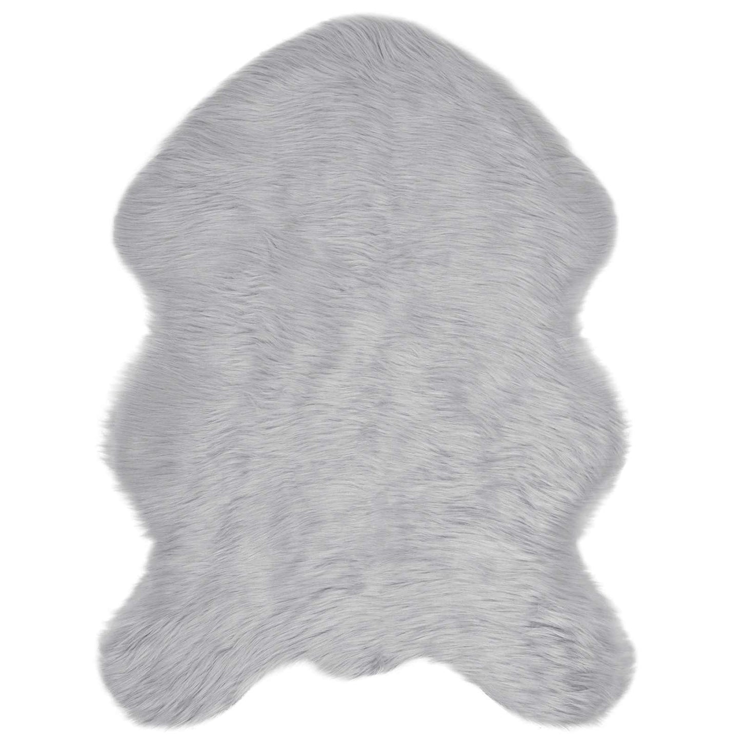 Fuskobbel lammeskindstæppe TAFALLA Grå 80 x 120 cm Polyester