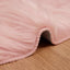 Fuskobbel lammeskindstæppe TAFALLA Lyserød 60 x 90 cm Polyester