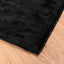 Fuskobbel lammeskindstæppe TAFALLA Sort 80 x 150 cm Polyester