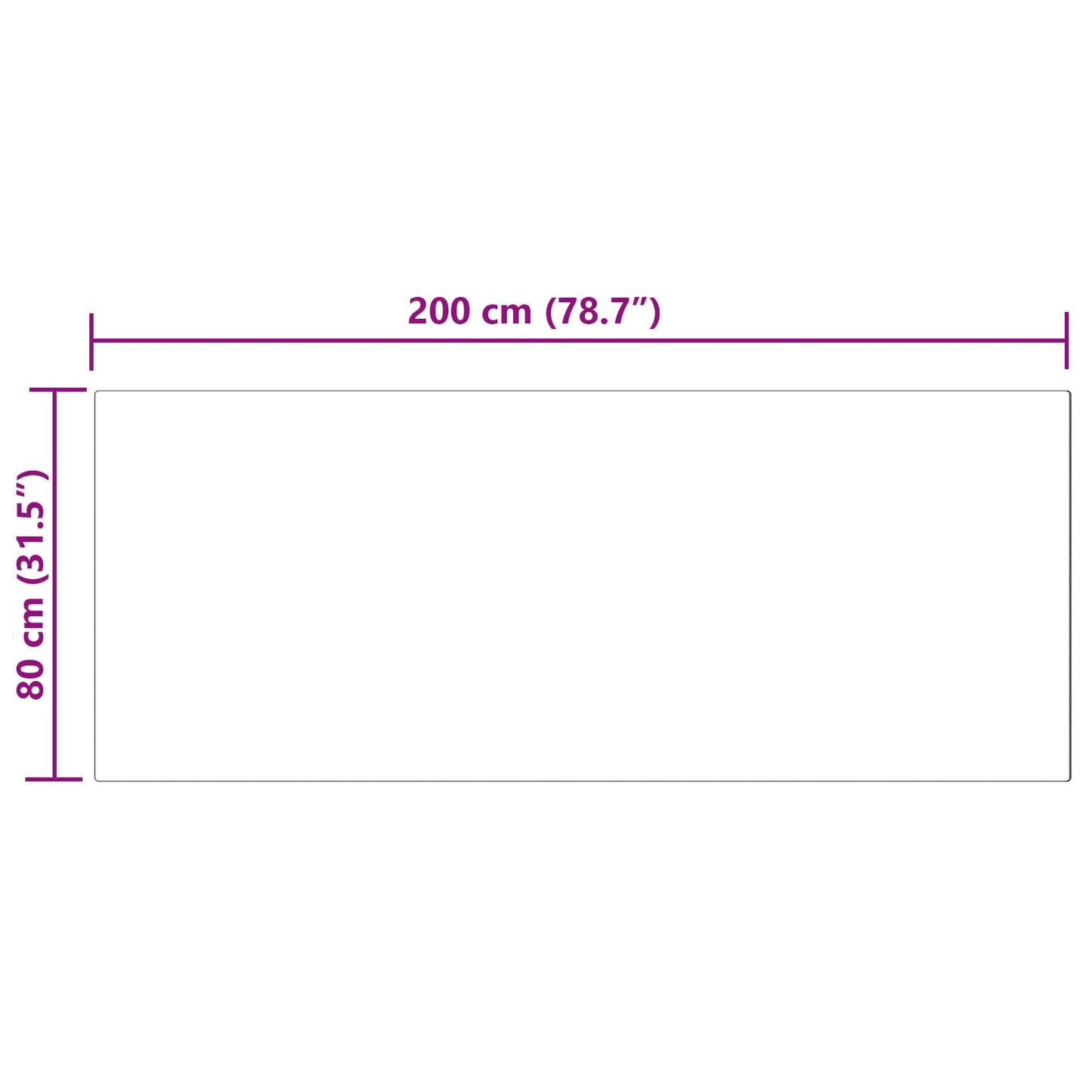 Fuskobbel lammeskindstæppe TAFALLA Sort 80 x 200 cm Polyester