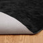 Fuskobbel lammeskindstæppe TAFALLA Sort Ø 160 cm Polyester
