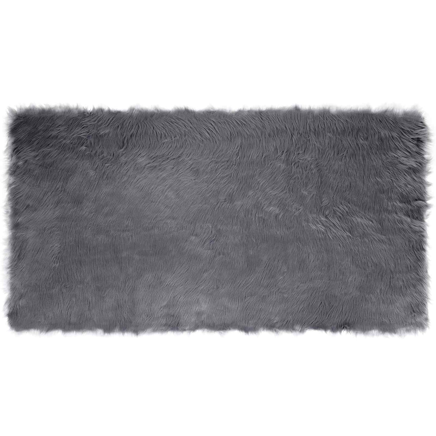 Fuskobbel lammeskindstæppe TAFALLA Antracit 60 x 110 cm