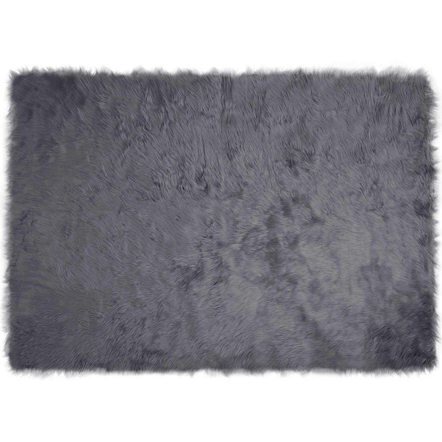 Fuskobbel lammeskindstæppe TAFALLA Antracit 120 x 170 cm