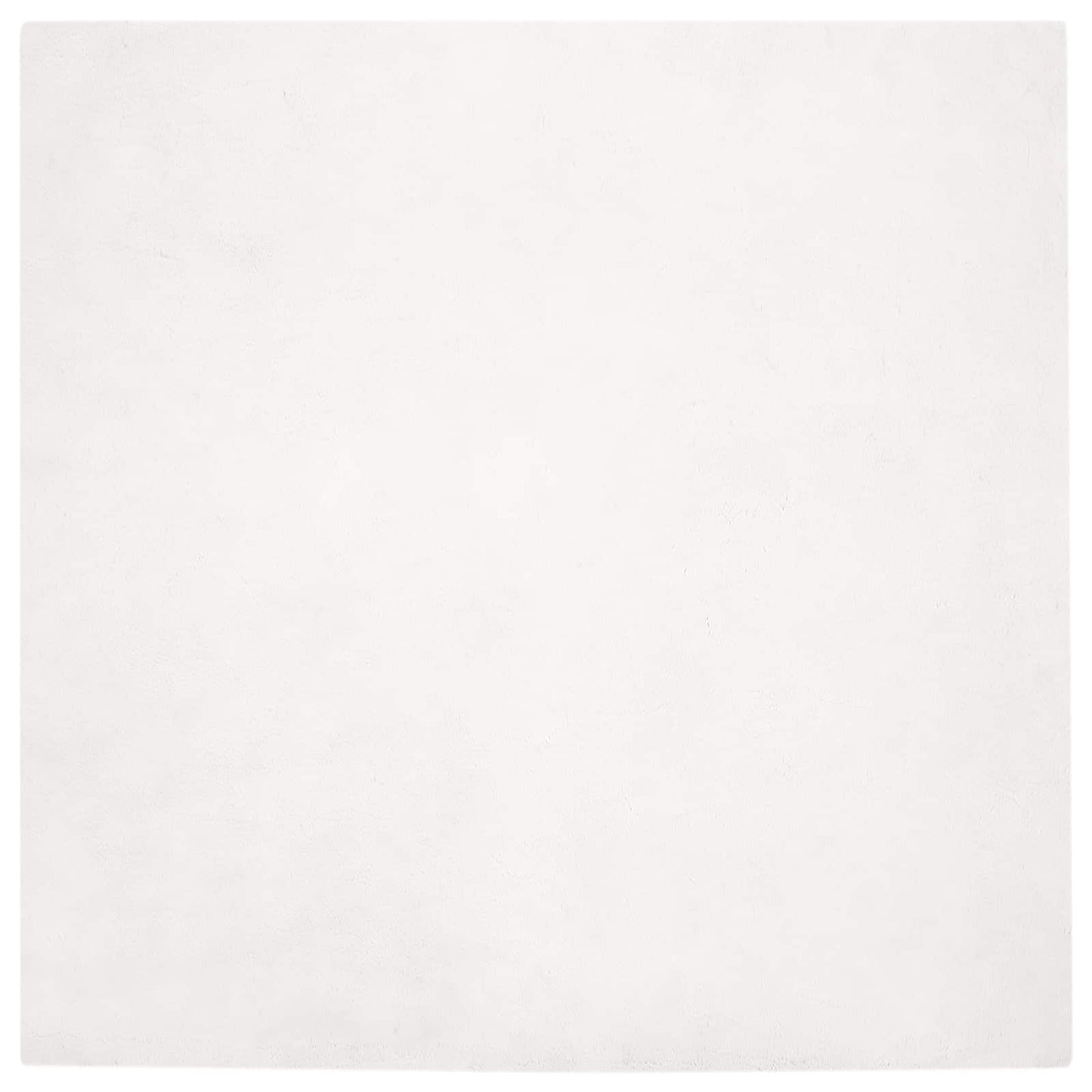 Skridsikker tæppe af kunstig kaninpels OLITE Hvid 200 x 200 cm