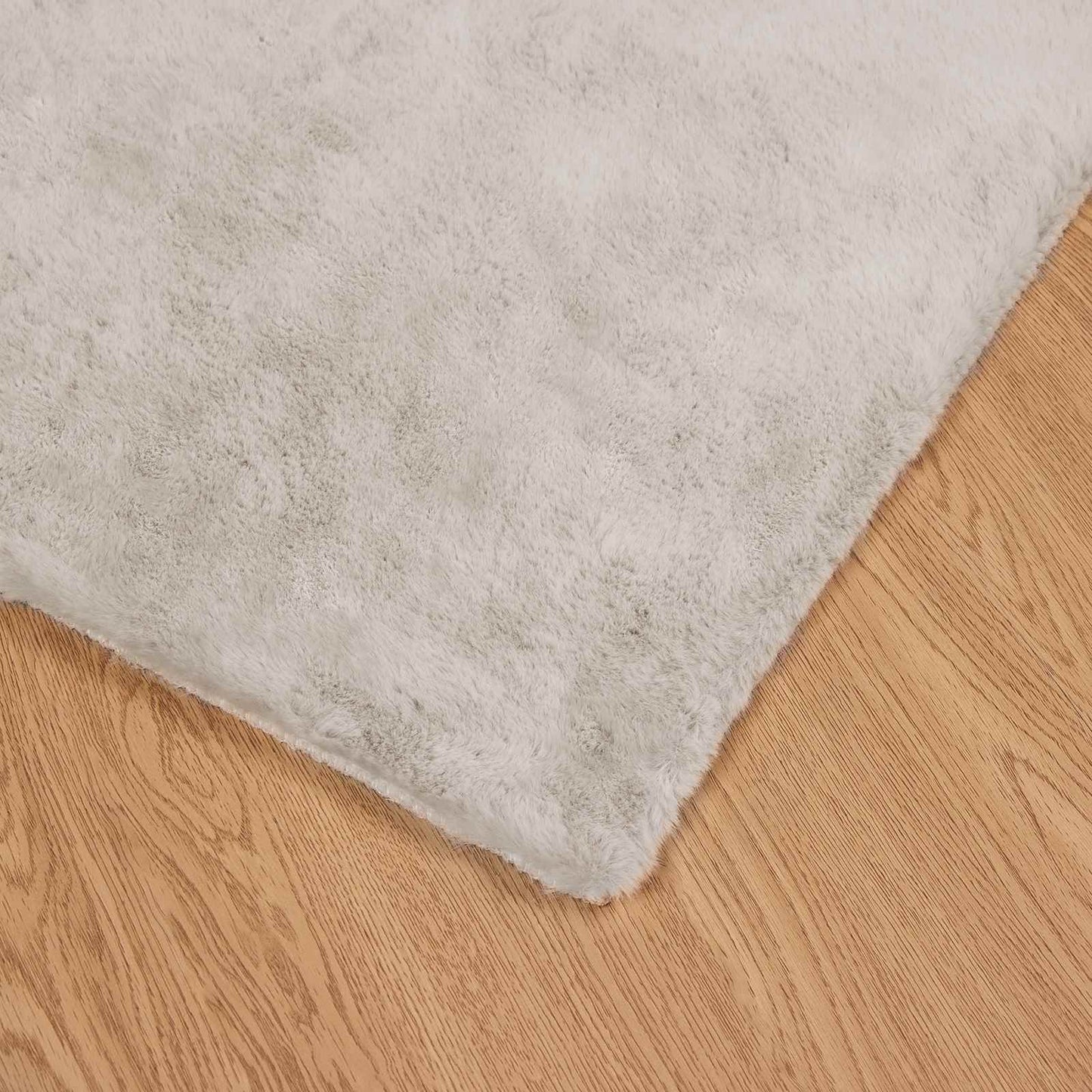 Skridsikker tæppe af kunstig kaninpels OLITE Beige 240 x 240 cm
