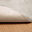 Skridsikker tæppe af kunstig kaninpels OLITE Beige Ø 100 cm