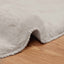 Skridsikker tæppe af kunstig kaninpels OLITE Beige Ø 200 cm