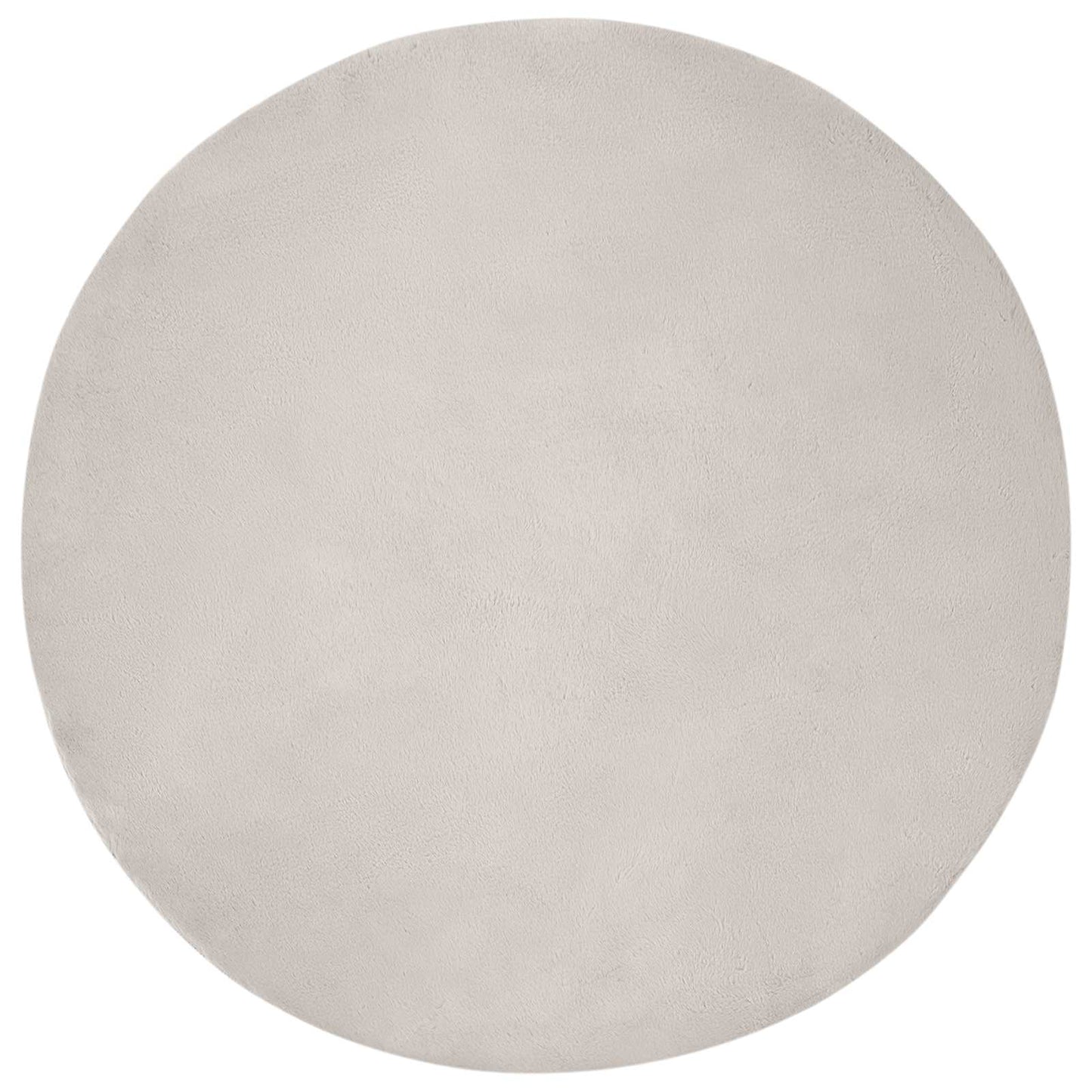 Skridsikker tæppe af kunstig kaninpels OLITE Beige Ø 200 cm