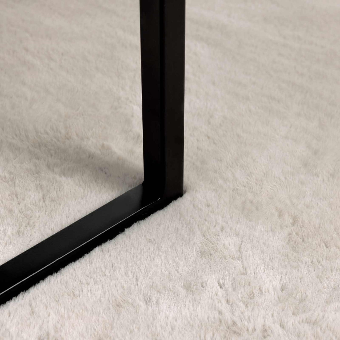 Skridsikker tæppe af kunstig kaninpels OLITE Beige 60 x 90 cm