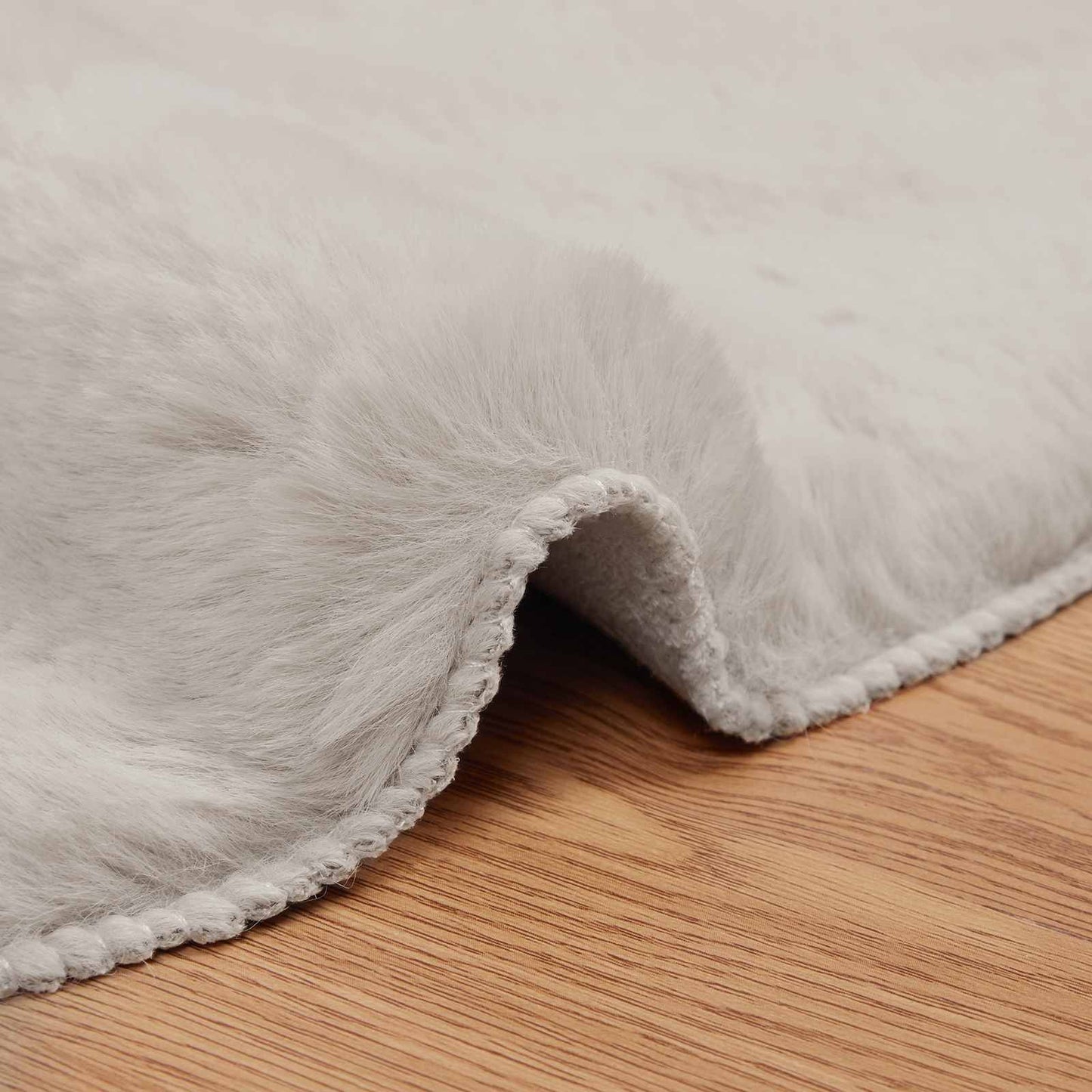 Skridsikker tæppe af kunstig kaninpels OLITE Beige 80 x 120 cm