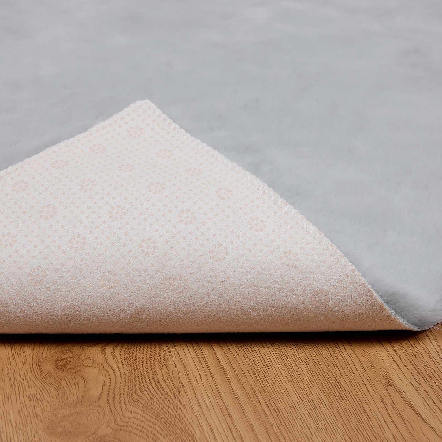 Skridsikker tæppe af kunstig kaninpels OLITE Grå 80 x 200 cm