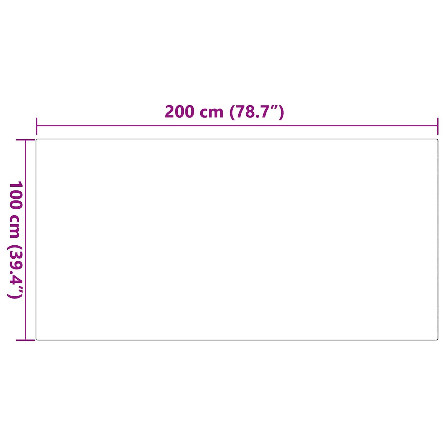 Skridsikker tæppe af kunstig kaninpels OLITE Grå 100 x 200 cm
