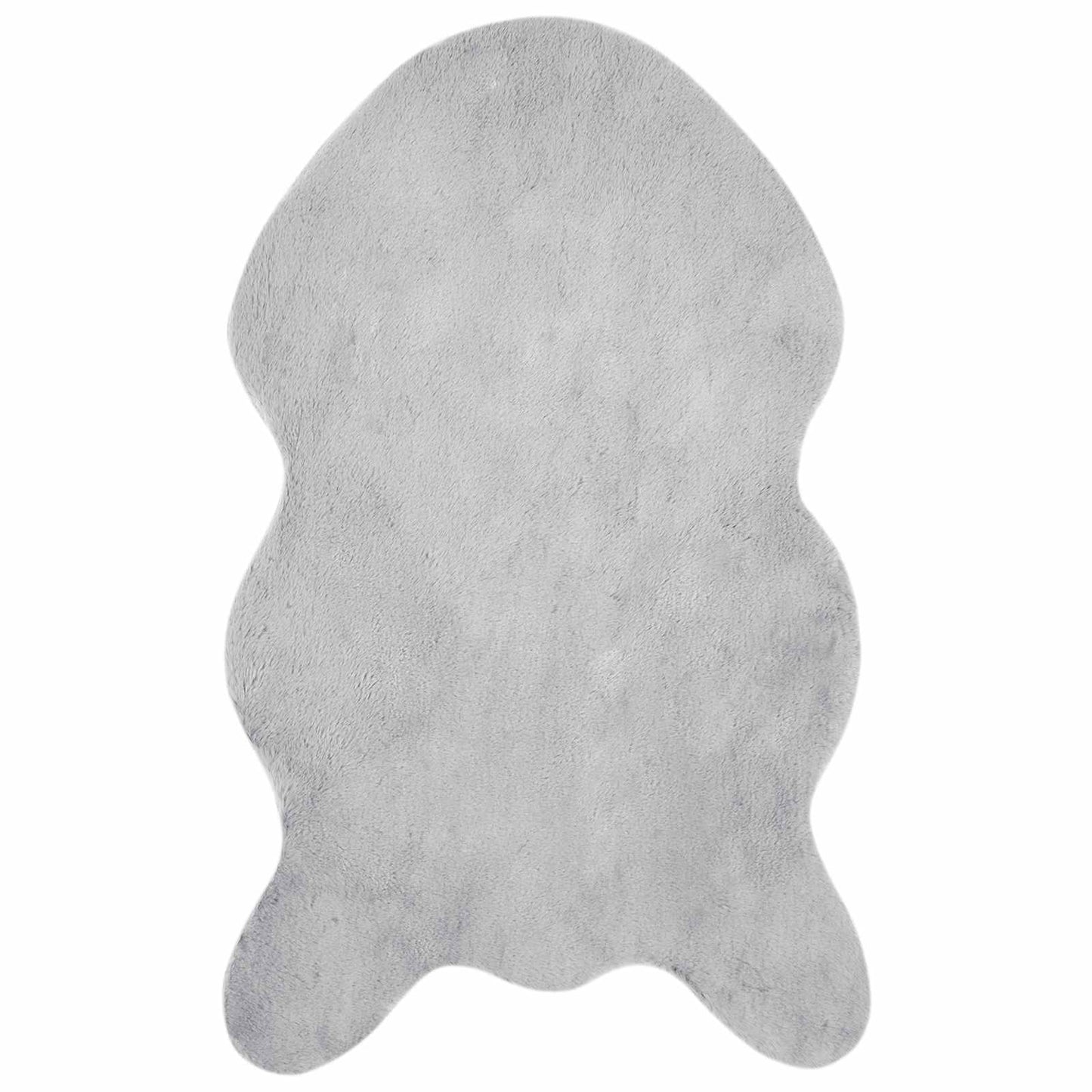 Skridsikker tæppe af kunstig kaninpels OLITE Grå 50 x 80 cm