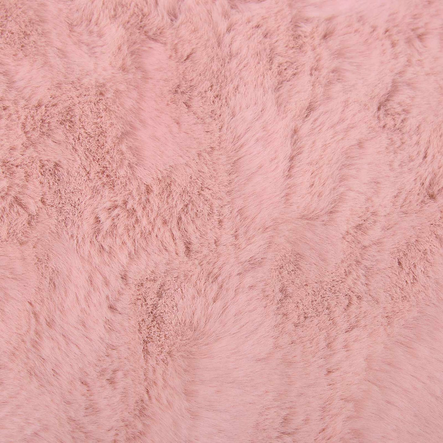 Skridsikker tæppe af kunstig kaninpels OLITE Lyserød 60 x 90 cm