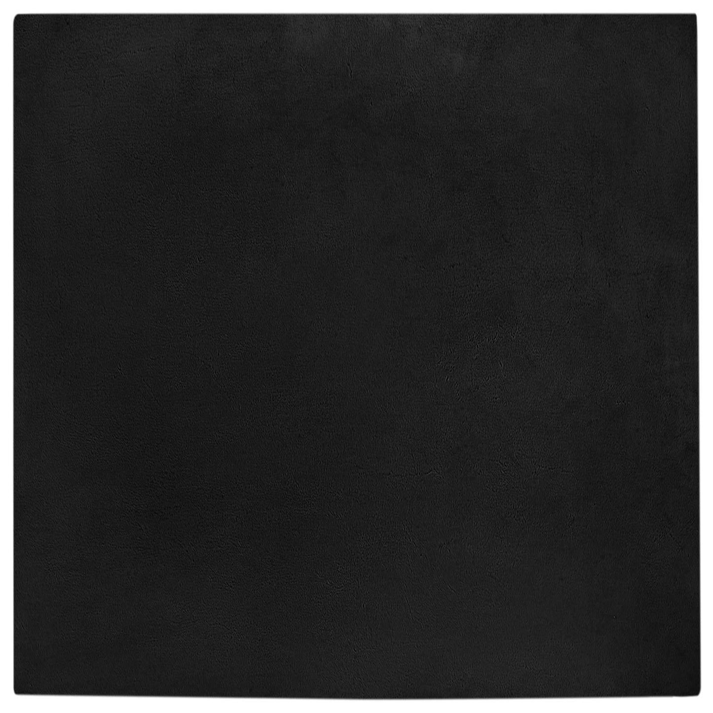 Skridsikker tæppe af kunstig kaninpels OLITE Sort 120 x 120 cm