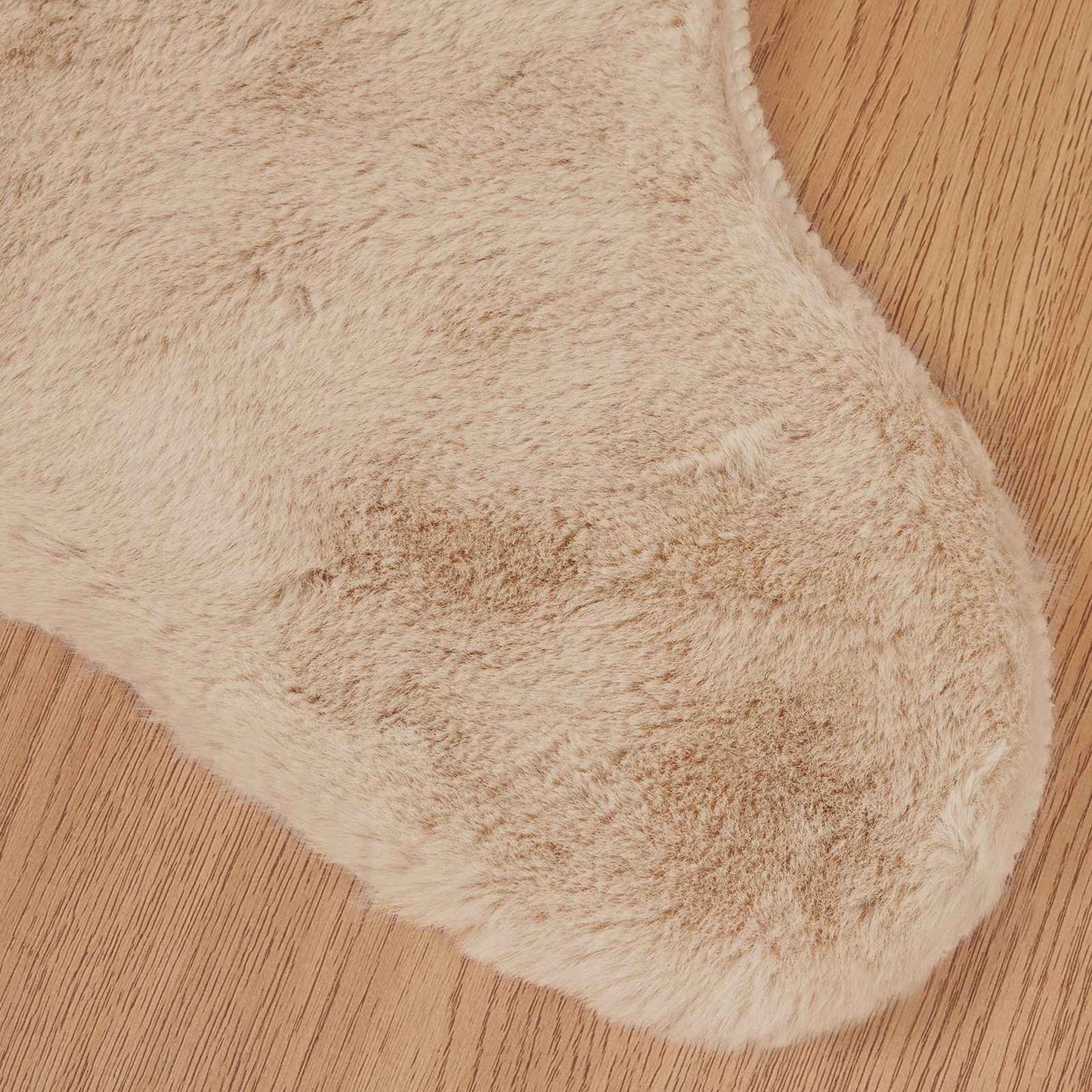 Skridsikker tæppe af kunstig kaninpels OLITE Gråbrun Polyester