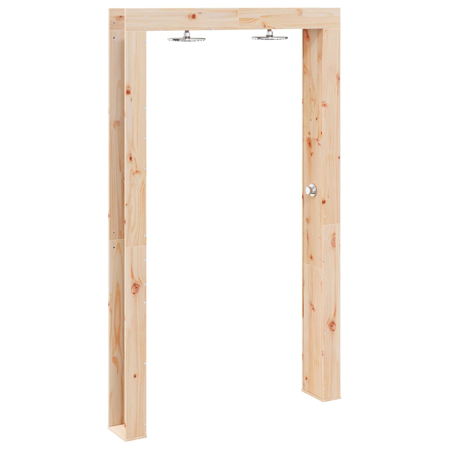 Udendørs bruser 226 cm Massivt fyrretræ og rustfrit stål