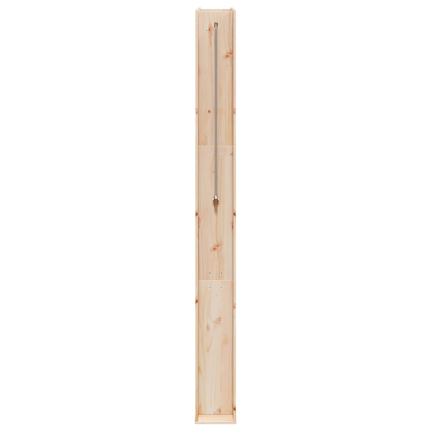 Udendørs bruser 226 cm Massivt fyrretræ og rustfrit stål