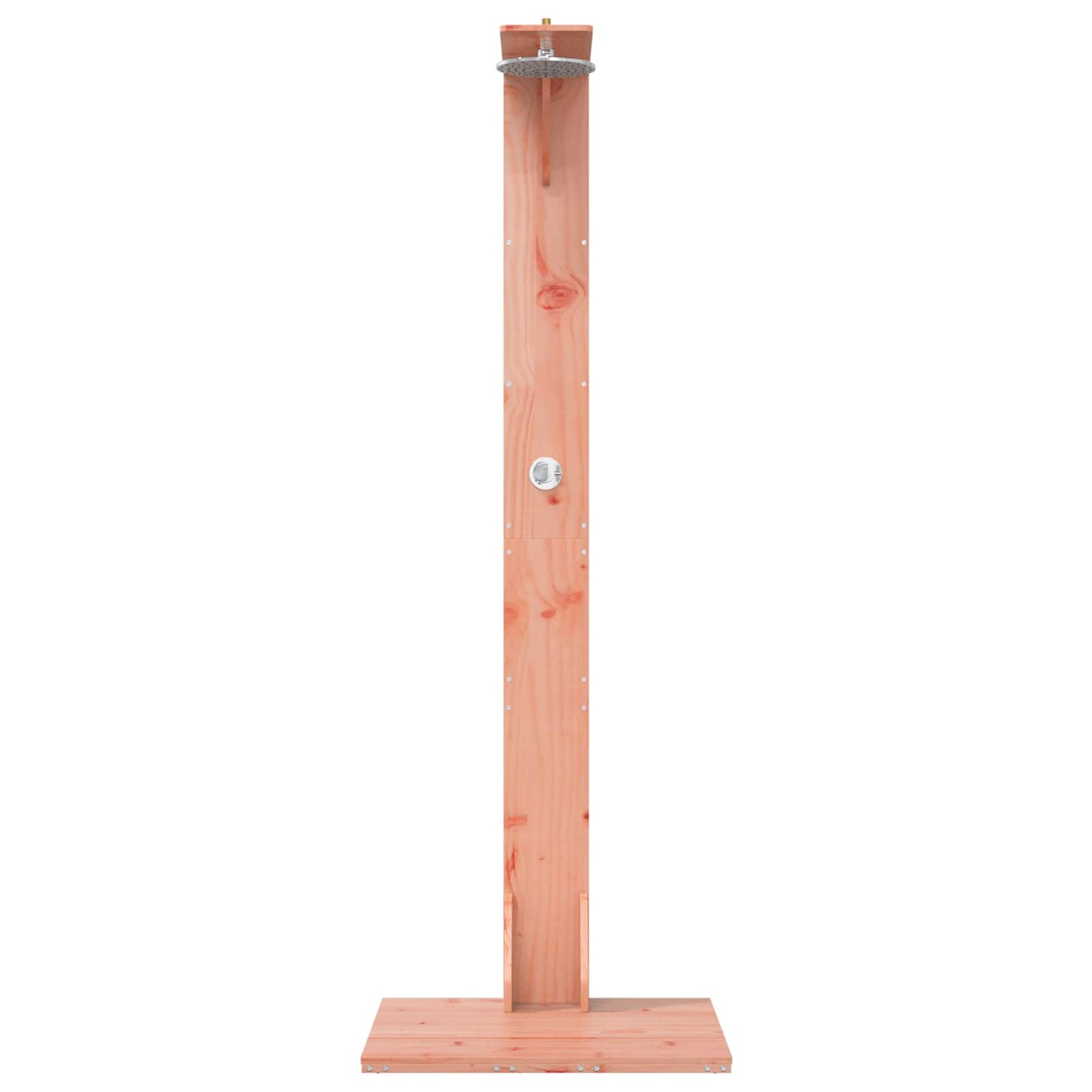 Udendørs bruser 214,5 cm Massiv Douglas træ og rustfrit stål