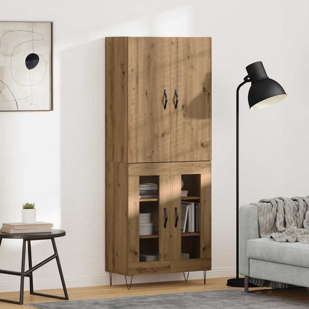 Highboard 2 pcs Artisan Egetræ 69,5 x 34 x 180 cm