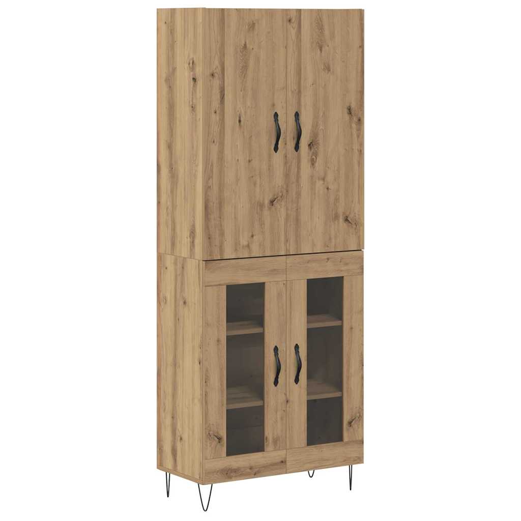 Highboard 2 pcs Artisan Egetræ 69,5 x 34 x 180 cm