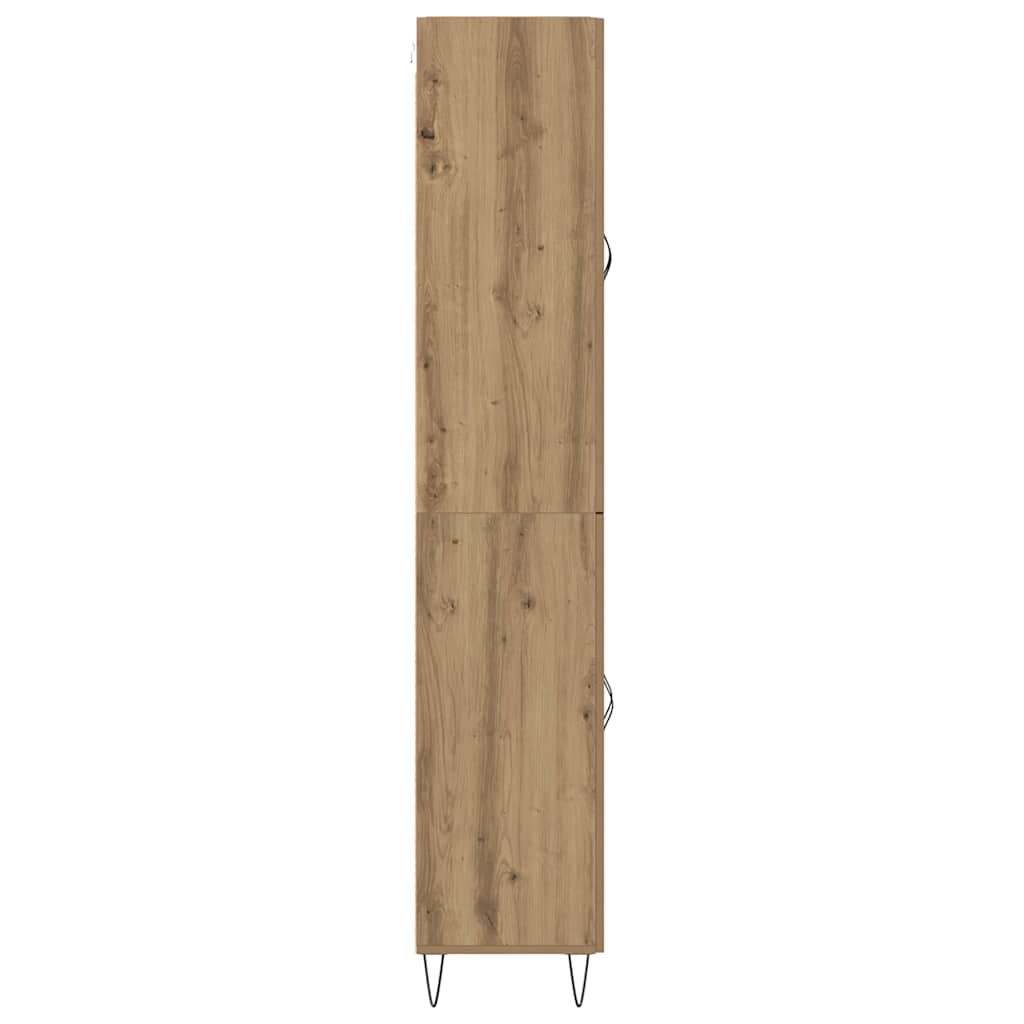 Highboard Artisan Egetræ 69,5 x 34 x 180 cm Konstrueret træ