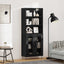 Highboard 2 pcs Sort eg Konstrueret træ