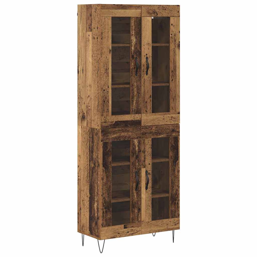 Highboard Gammelt træ 69,5 x 34 x 180 cm Konstrueret træ