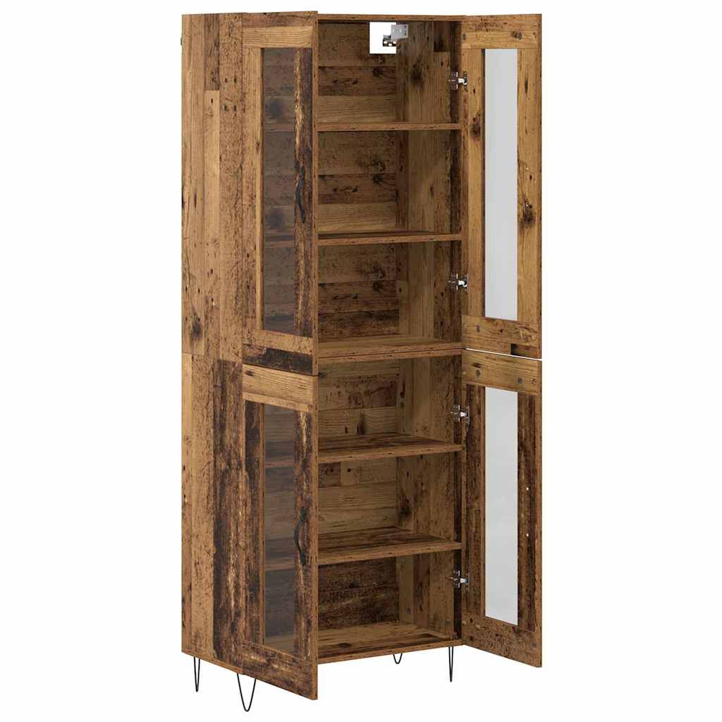 Highboard Gammelt træ 69,5 x 34 x 180 cm Konstrueret træ
