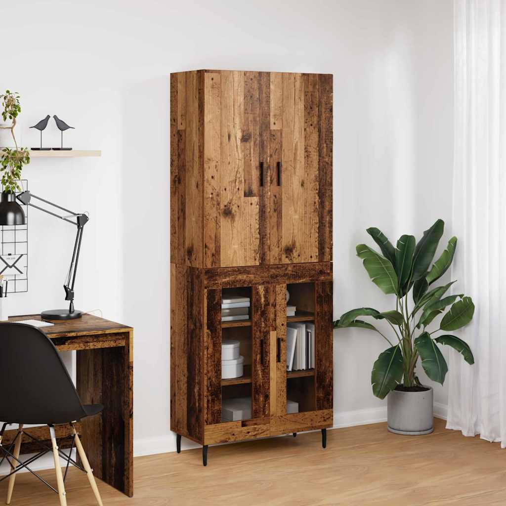 Highboard Gammelt træ 69,5 x 34 x 180 cm Konstrueret træ