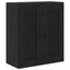 Highboard 2 pcs Sort eg Konstrueret træ