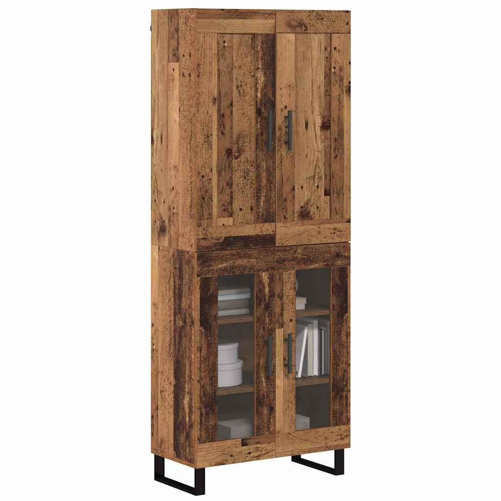 Highboard Gammelt træ 69,5 x 34 x 180 cm Konstrueret træ
