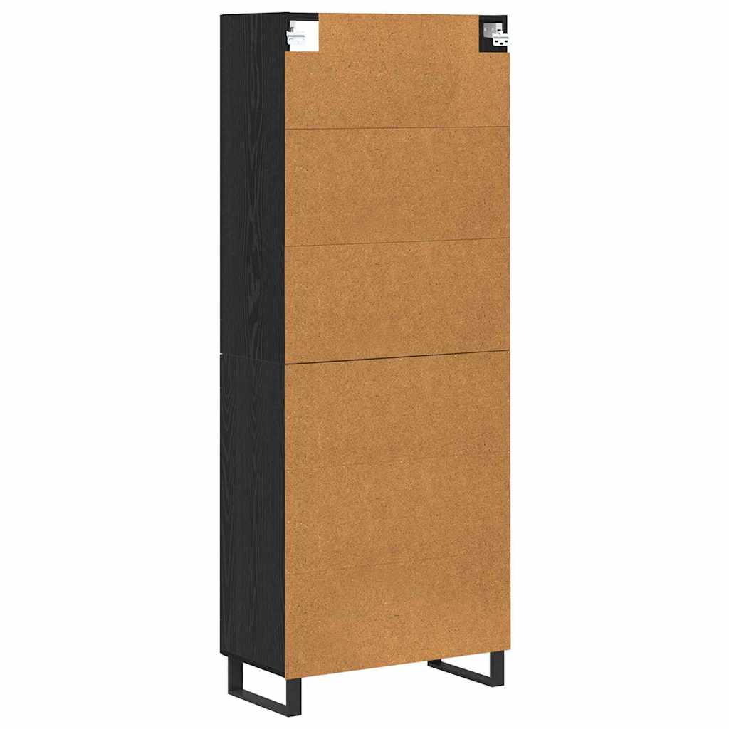 Highboard Sort eg 69,5 x 34 x 180 cm Konstrueret træ